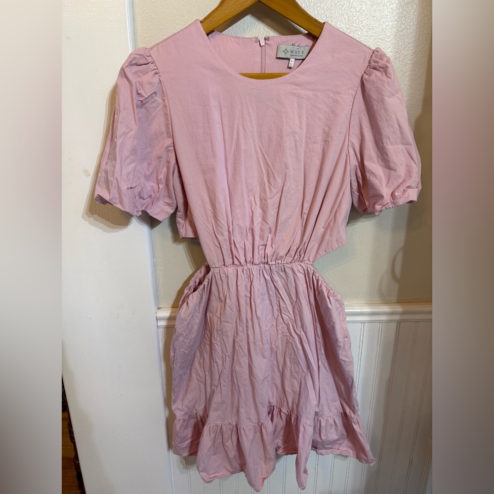 Wayf From Bloomingdale’s Blush Pink Midi Dress - Picture 2 of 5